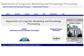 Linguistic Modelling and Knowledge Processing